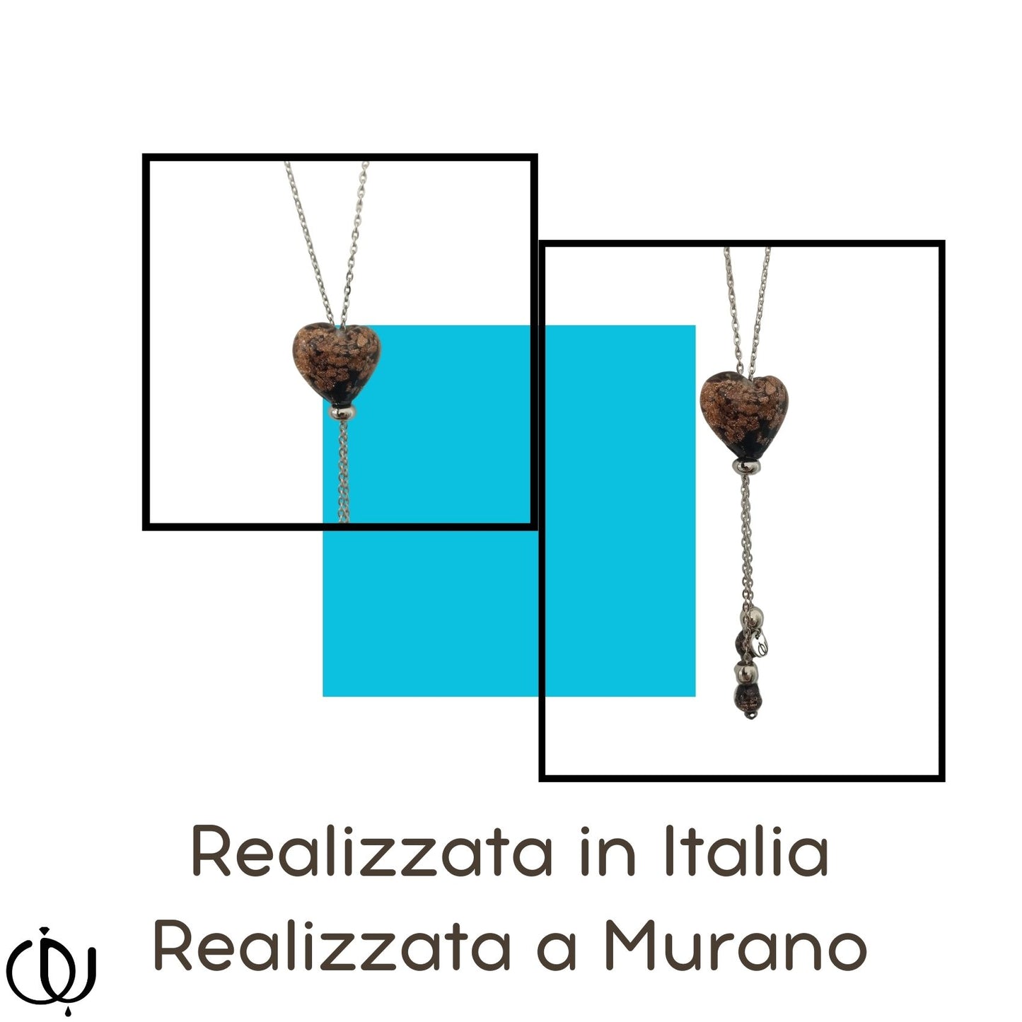 „Venezianische“ Halskette aus Muranoglas